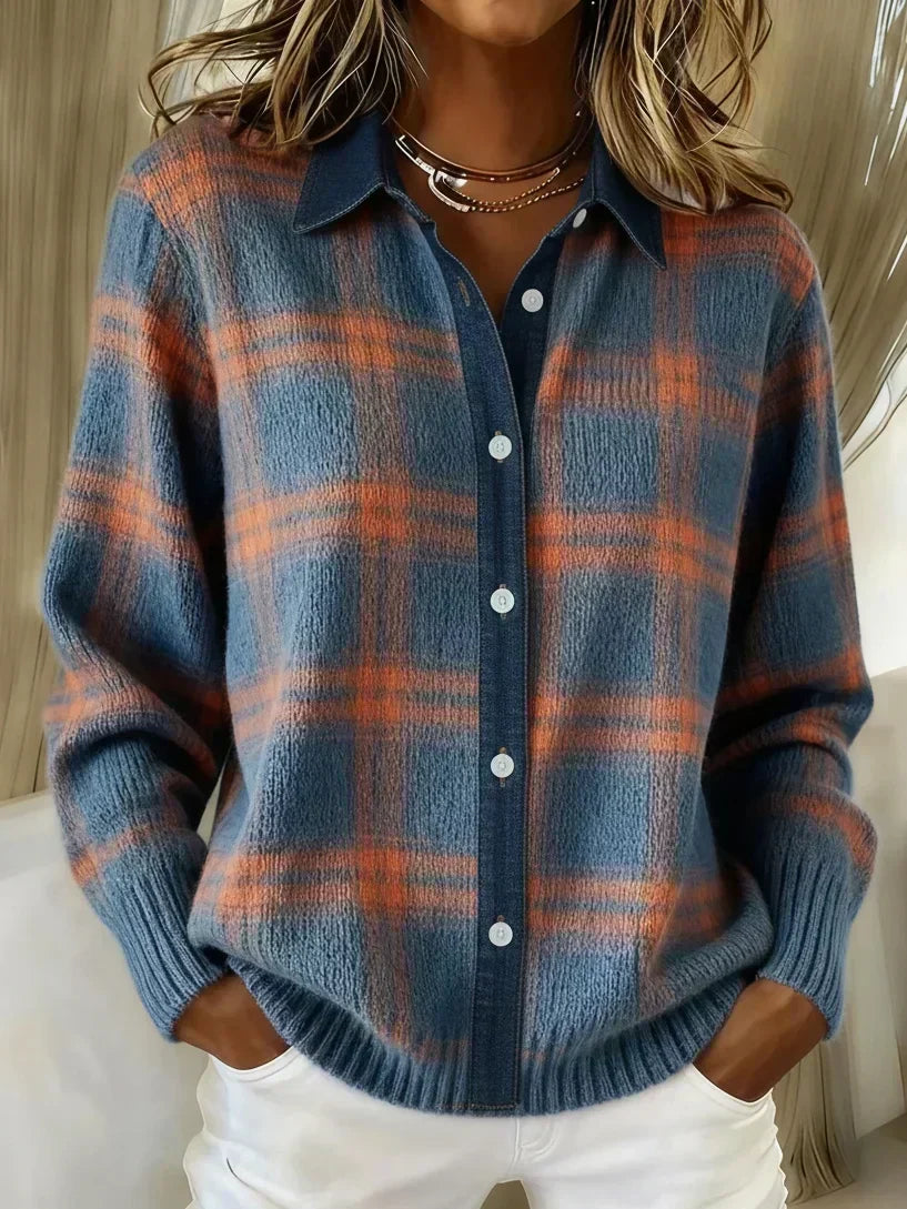 Women's Oversized Ribbed Knit Cardigan Sweater with Button Front