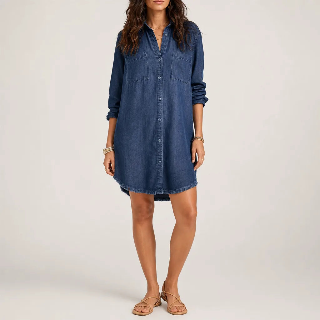 Norma | Women's Fringed Shirt Dress