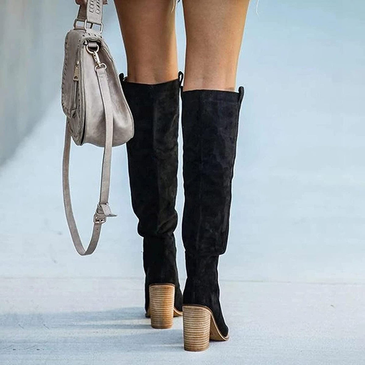 Odette | Block Heel Knee High Boots for Women