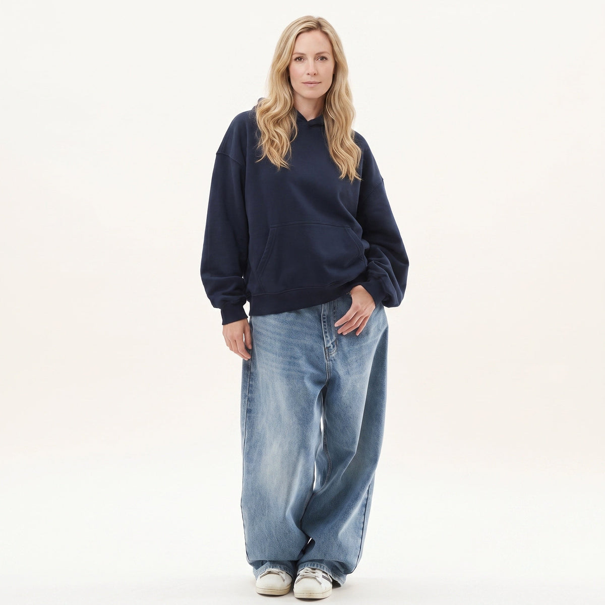 Women's Oversized Pullover Hoodie, Hooded, Long Sleeves