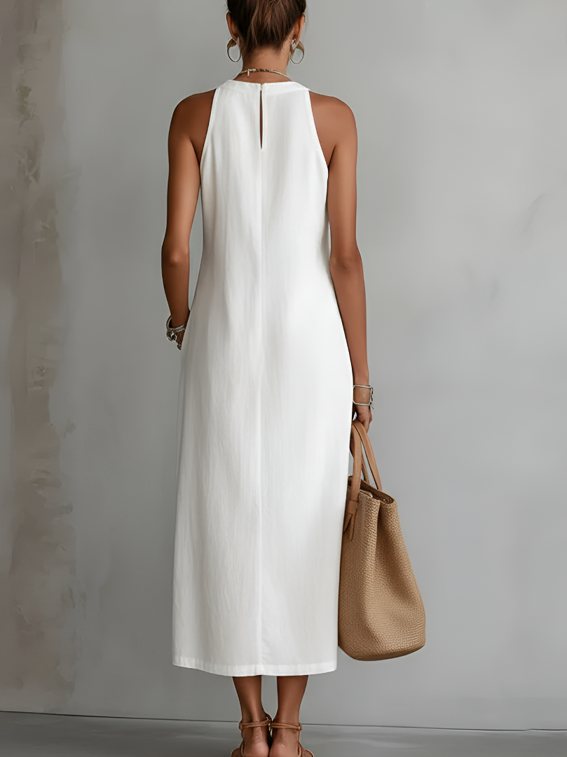 Women's Embroidered Shirt Dress – Relaxed Pocket Flowy Dress