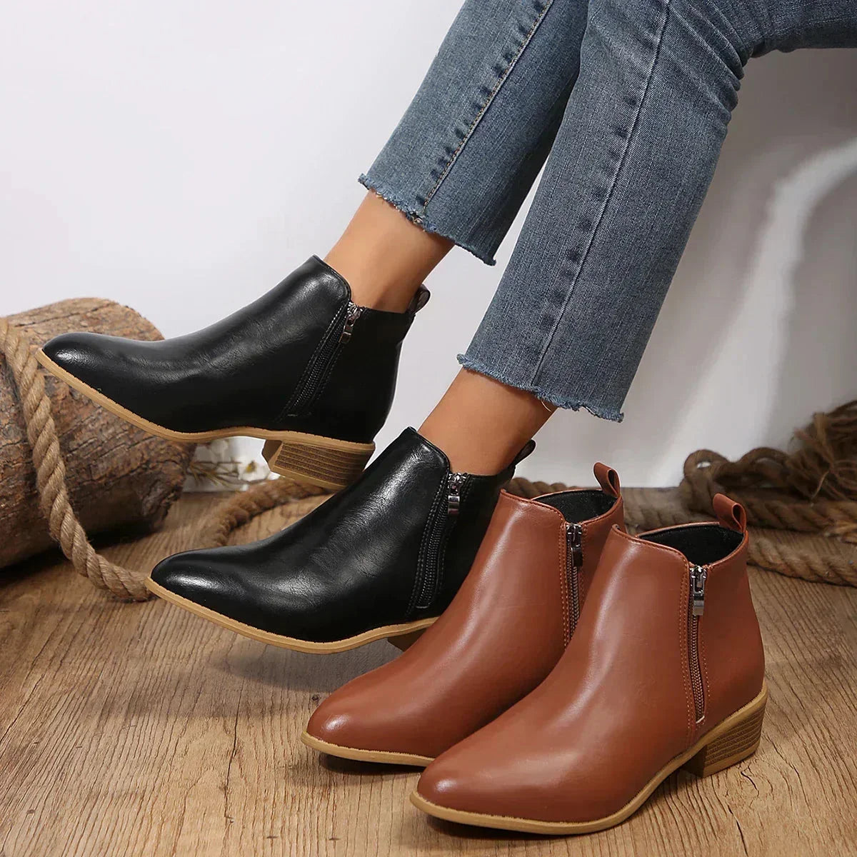 Orthopedic comfort ankle boots