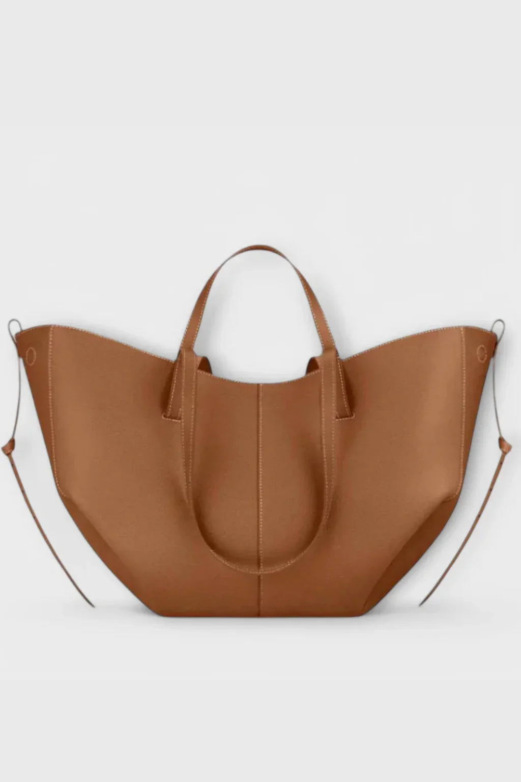 Patricia | Women's Large Structured Tote Bag with Shoulder Straps and Side Ties