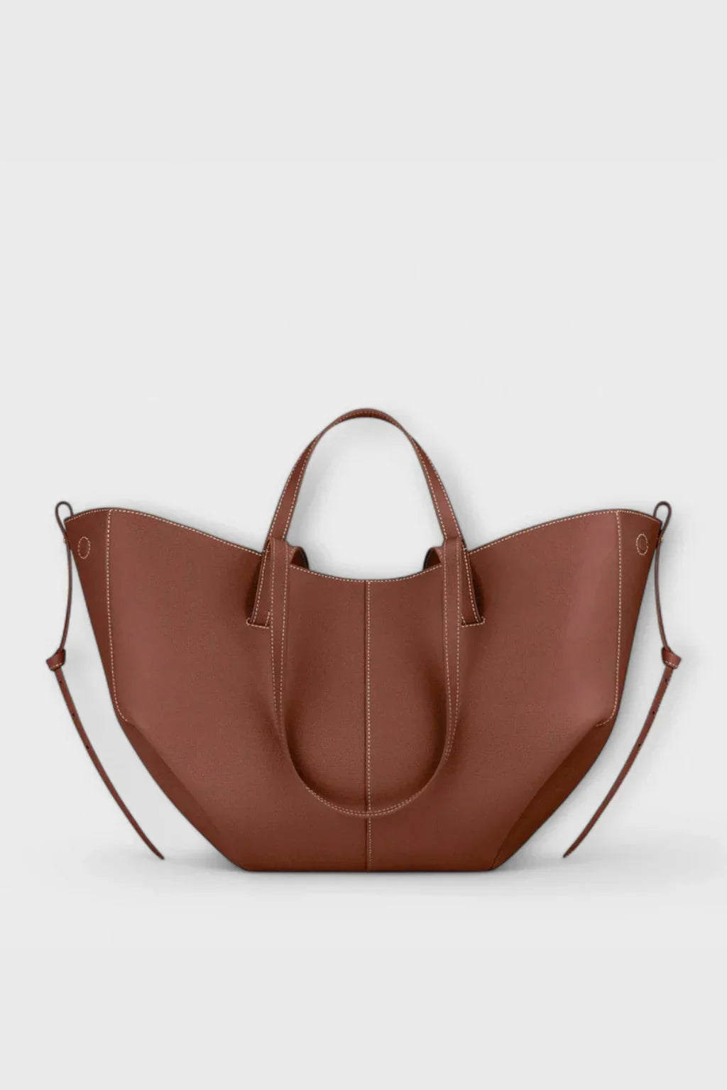 Patricia | Women's Large Structured Tote Bag with Shoulder Straps and Side Ties
