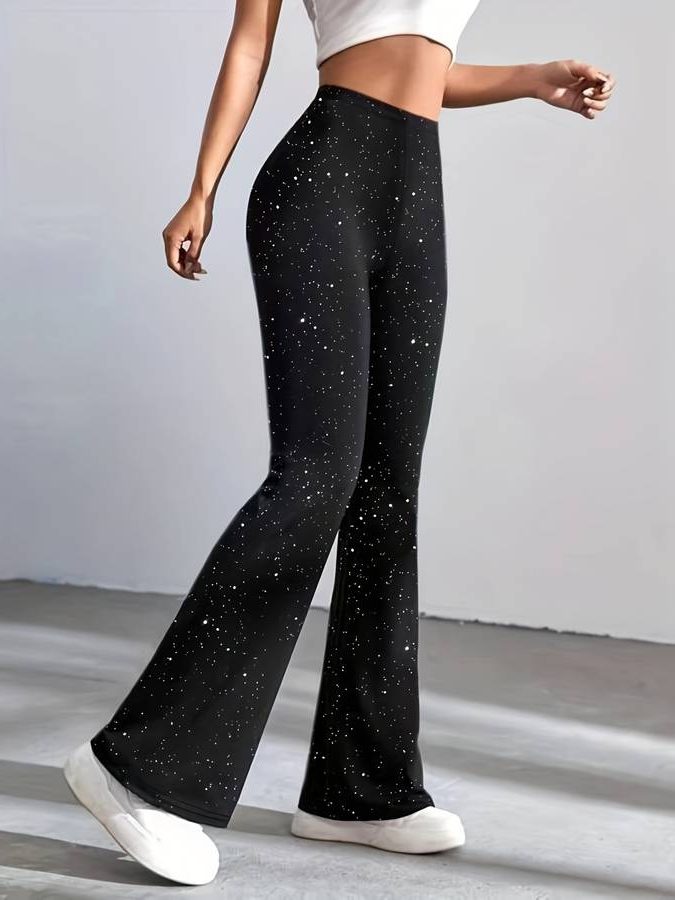 Pearl | Glitter Flared Pants for Women