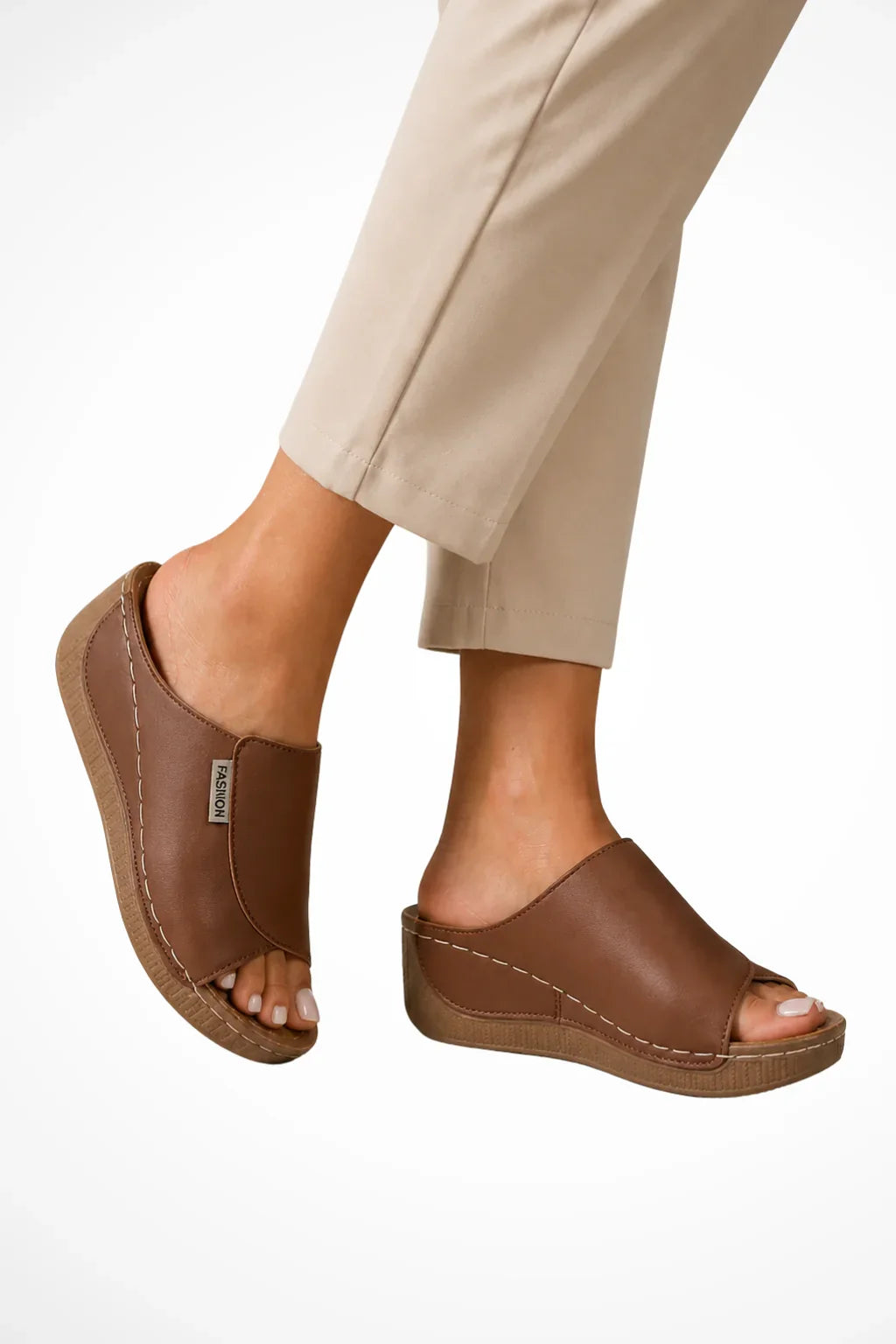 Penny | Women's Open Toe Slip On Wedge Platform Sandals