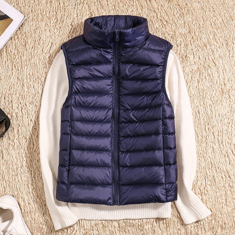 Petra | Sleeveless Puffer Vest with Stand Collar for Women
