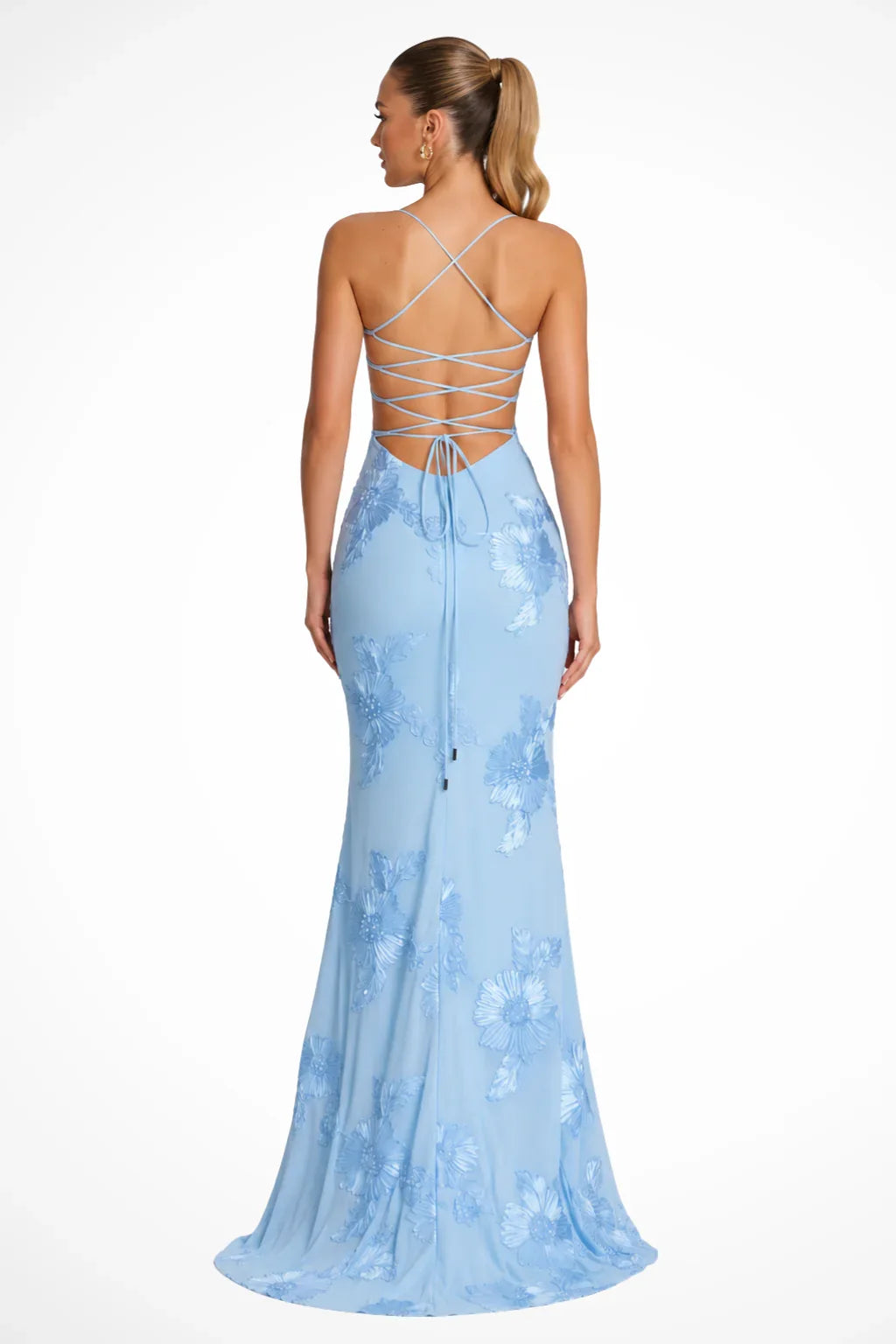 Phyllis | Floral Wedding Guest Maxi Dress with Corset Bodice