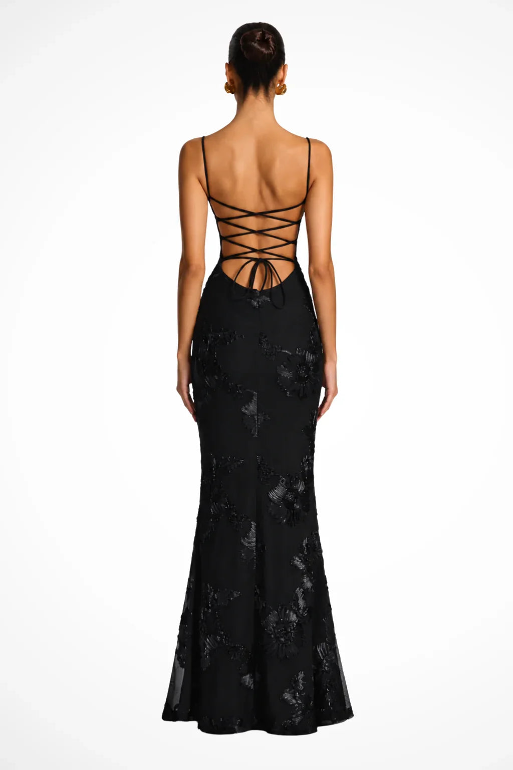 Phyllis | Floral Wedding Guest Maxi Dress with Corset Bodice