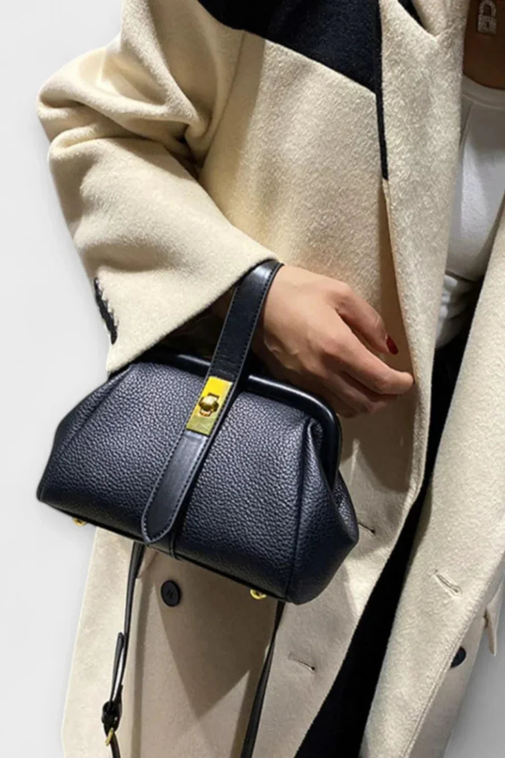 Pippa | Women's Summer Structured Top Handle Crossbody Bag with Clasp