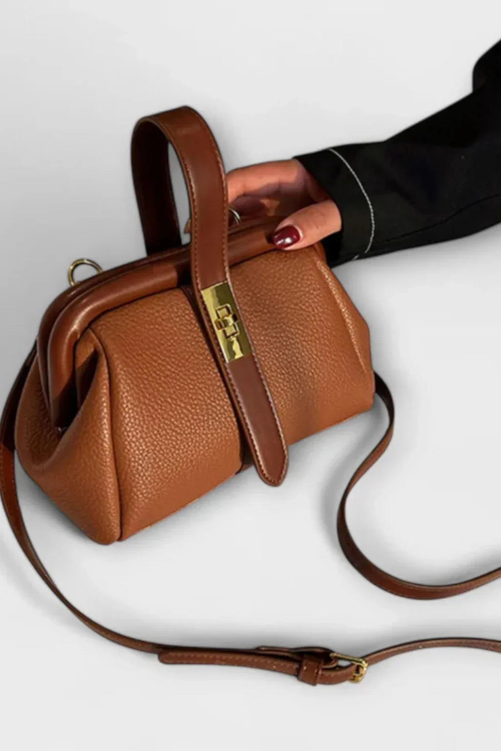 Pippa | Women's Summer Structured Top Handle Crossbody Bag with Clasp
