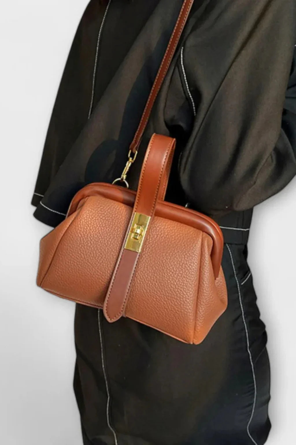 Pippa | Women's Summer Structured Top Handle Crossbody Bag with Clasp