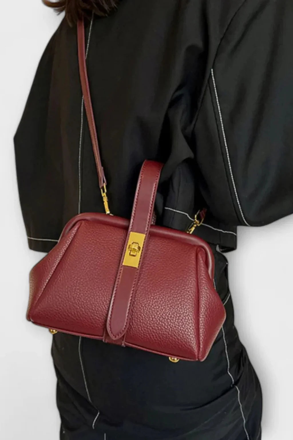 Pippa | Women's Summer Structured Top Handle Crossbody Bag with Clasp