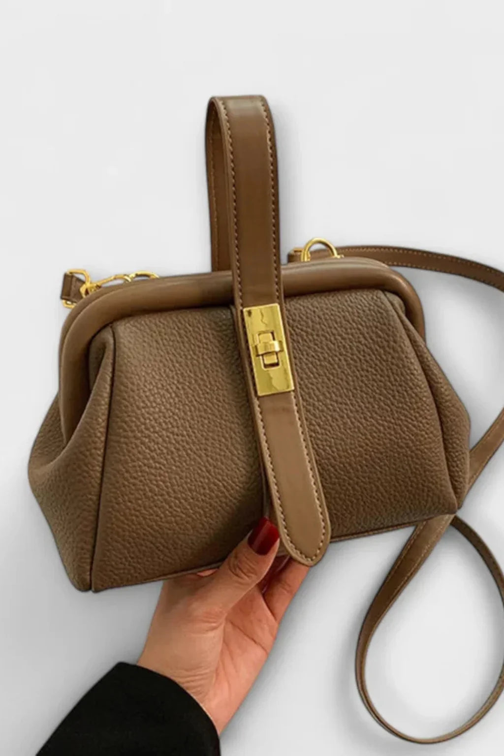 Pippa | Women's Summer Structured Top Handle Crossbody Bag with Clasp