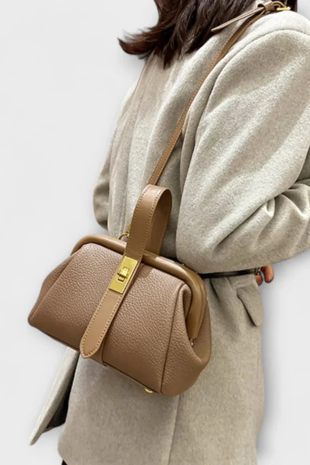 Pippa | Women's Summer Structured Top Handle Crossbody Bag with Clasp