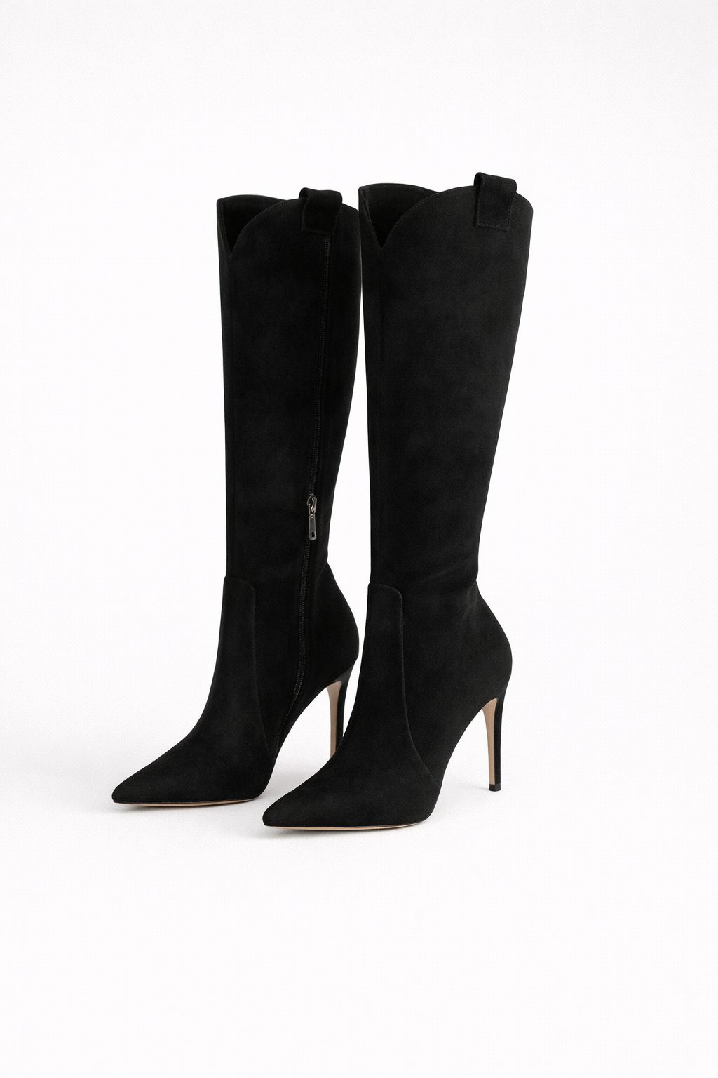 Edana | Suede Knee High Boots with Pointed Toe for Women