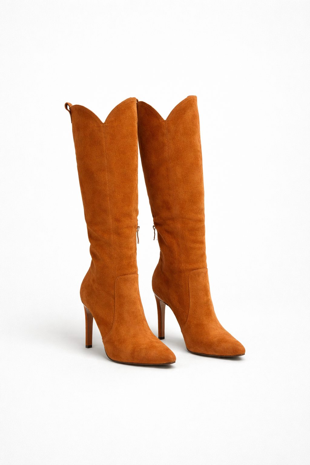Edana | Suede Knee High Boots with Pointed Toe for Women