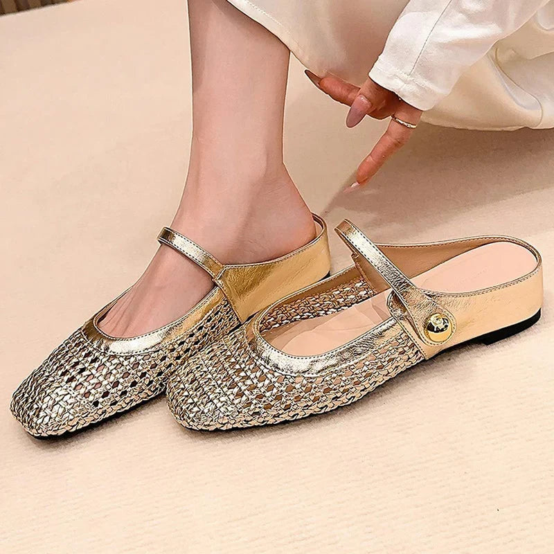 Prudence | Block Heel Square Toe Mary Jane Shoes with Buckle Strap