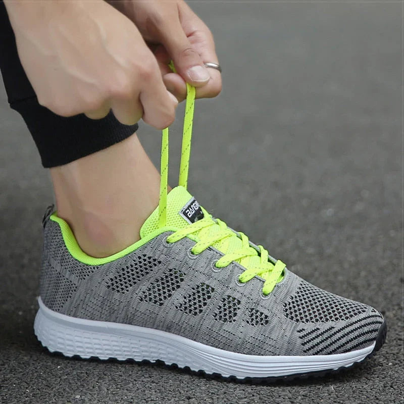 Prudence | Women's Lace Up Orthopedic Running Shoes with Perforated Upper