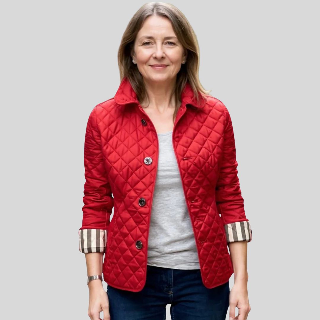 Zia | Quilted Jacket with Lapel Collar for Women