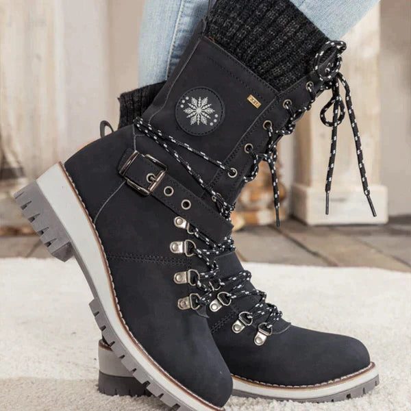 Radmila | Lace-Up Winter Boots with Chunky Sole for Women