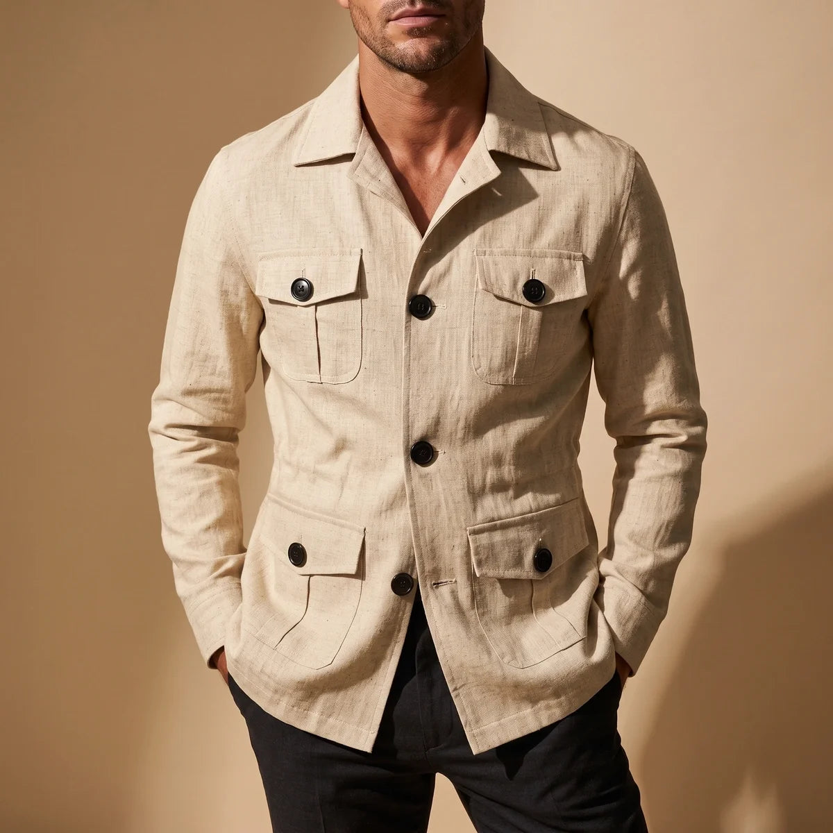 Fairfax Linen Safari Jacket