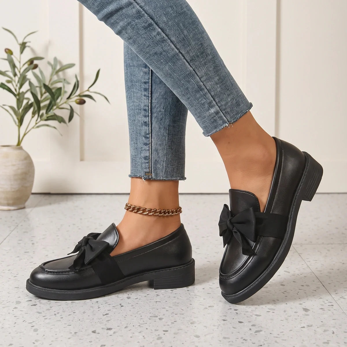 Franca Patent Bow Loafers