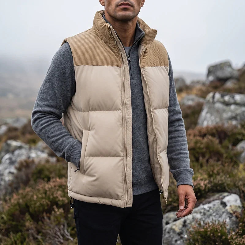 Rupert Corduroy Yoke Puffer Vest