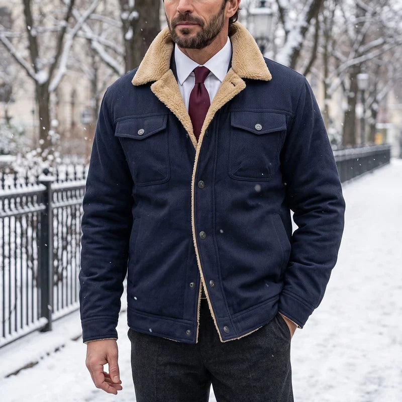 Edmund Sherpa Collar Utility Jacket