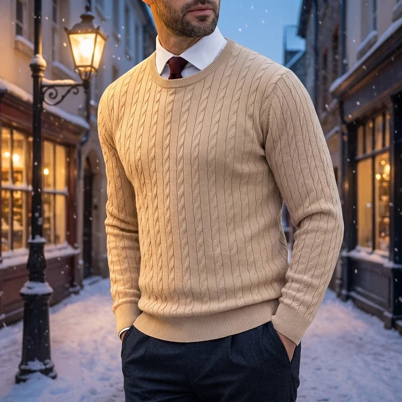 Benedict Cable Crewneck Sweater