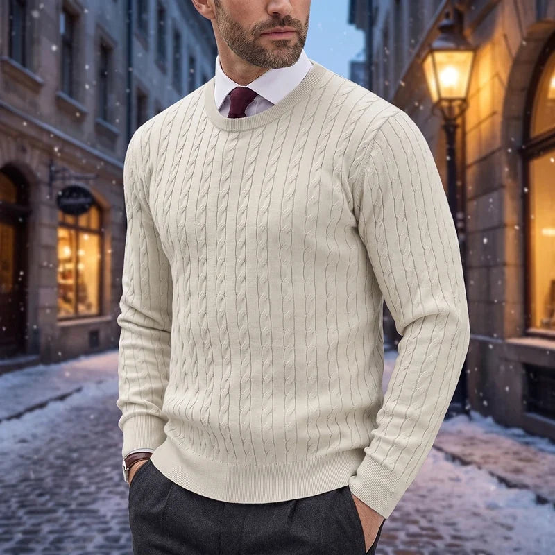 Benedict Cable Crewneck Sweater