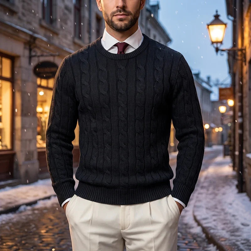 Benedict Cable Crewneck Sweater
