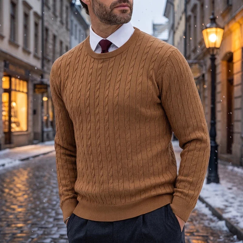 Benedict Cable Crewneck Sweater