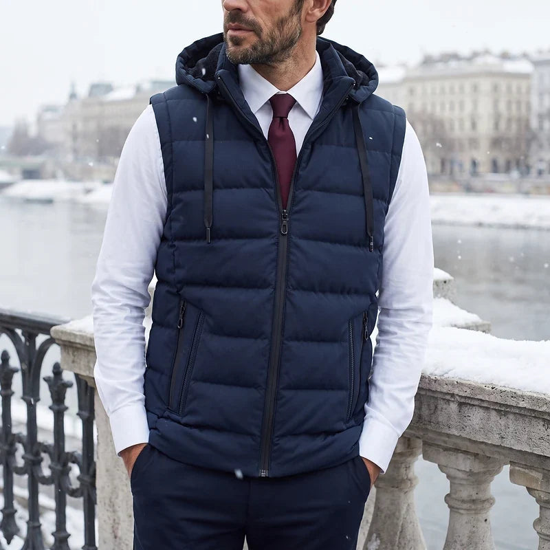 Gregor Hooded Puffer Vest