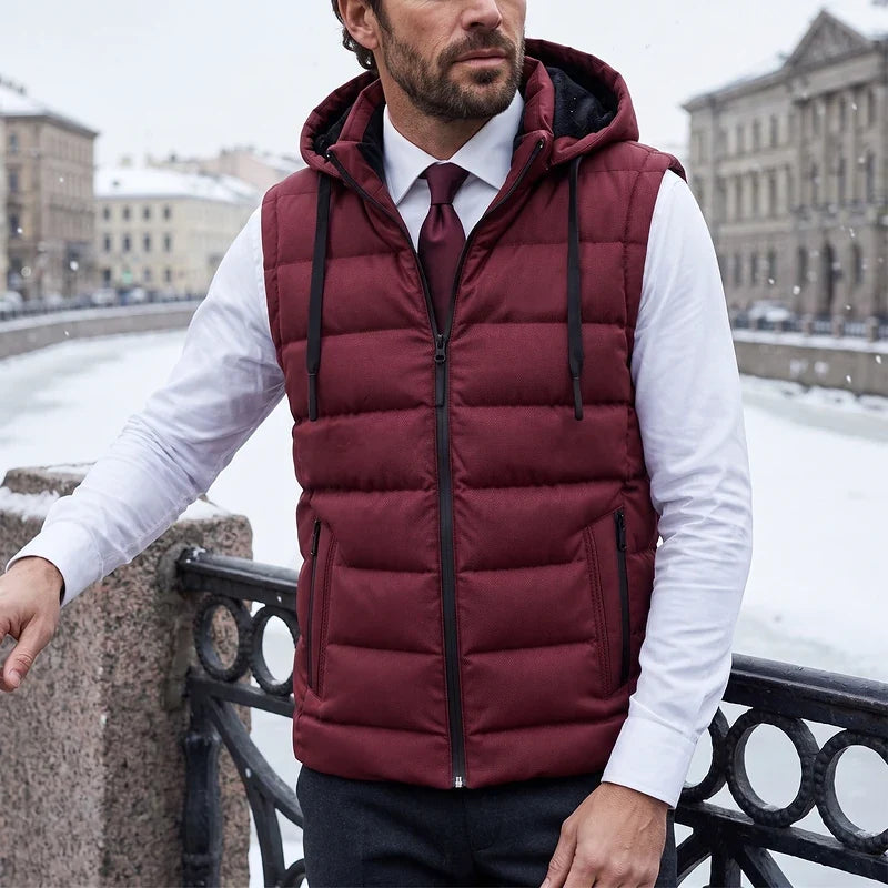 Gregor Hooded Puffer Vest