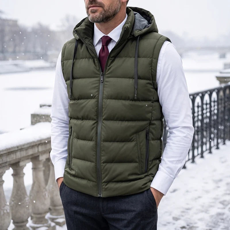 Gregor Hooded Puffer Vest