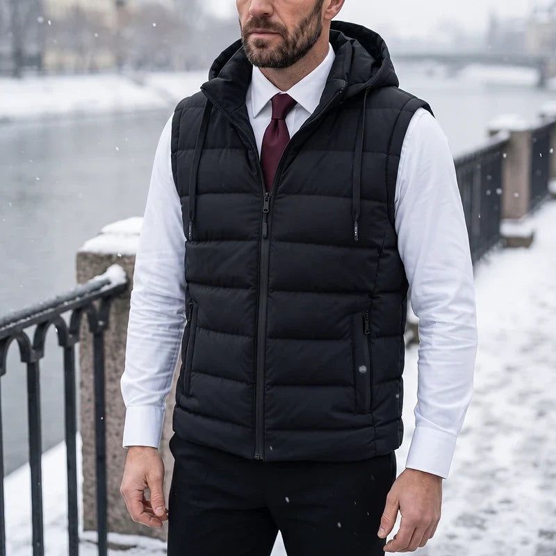 Gregor Hooded Puffer Vest