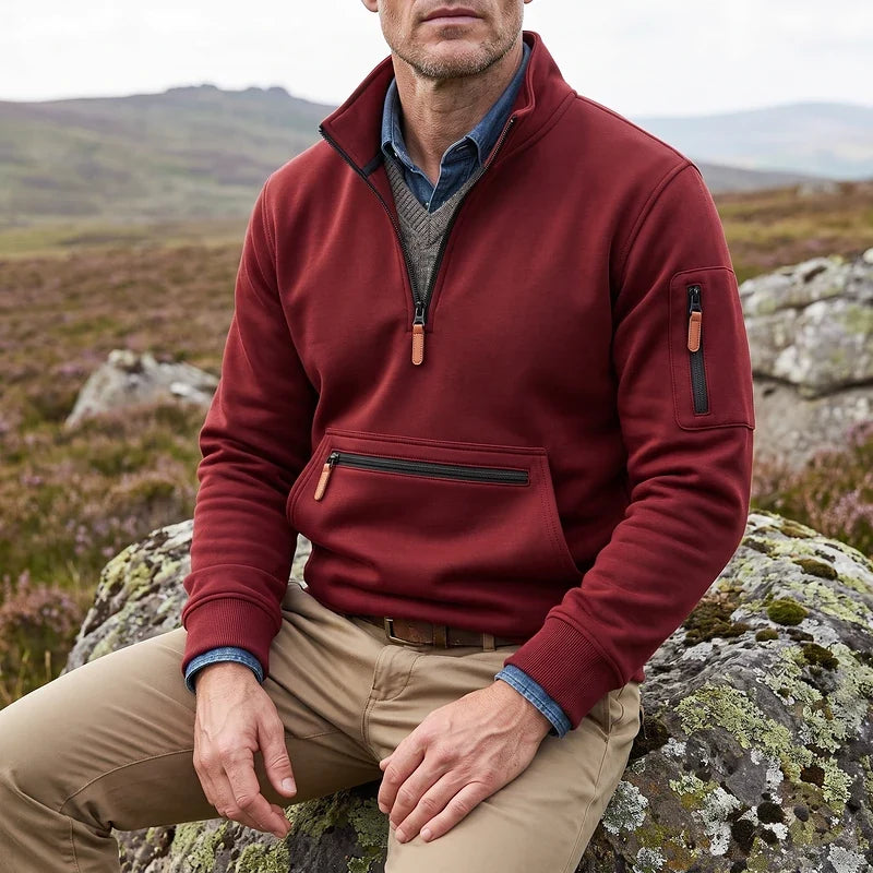 Crispin Quarter Zip Fleece Pullover