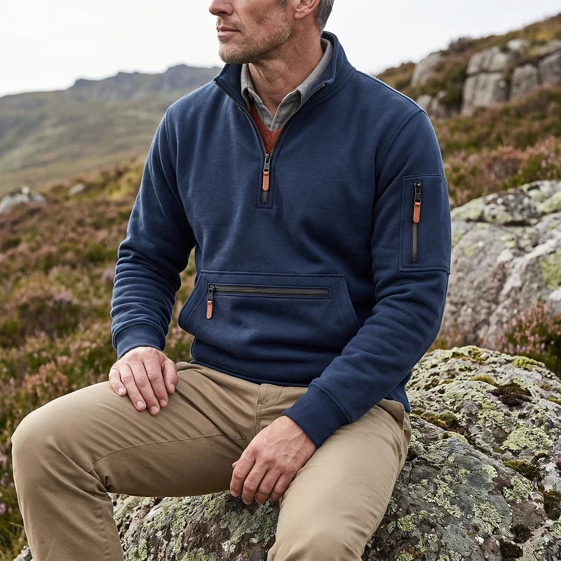 Crispin Quarter Zip Fleece Pullover