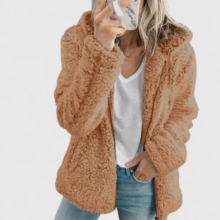 Romina | Plush Faux Fur Jacket for Women