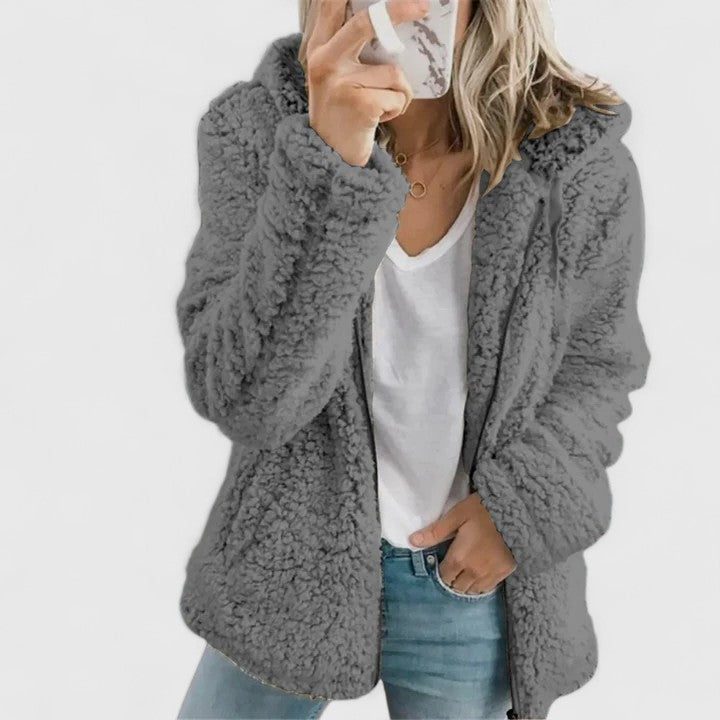 Romina | Plush Faux Fur Jacket for Women