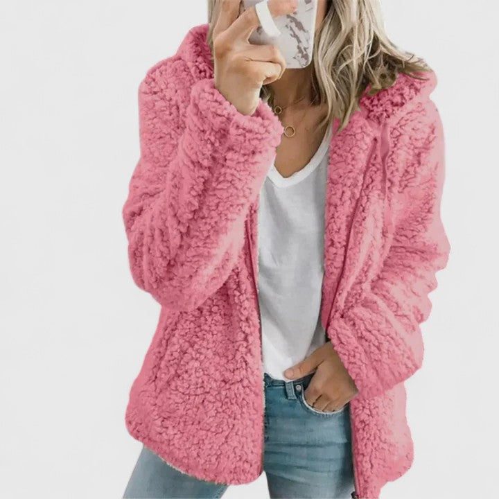Romina | Plush Faux Fur Jacket for Women