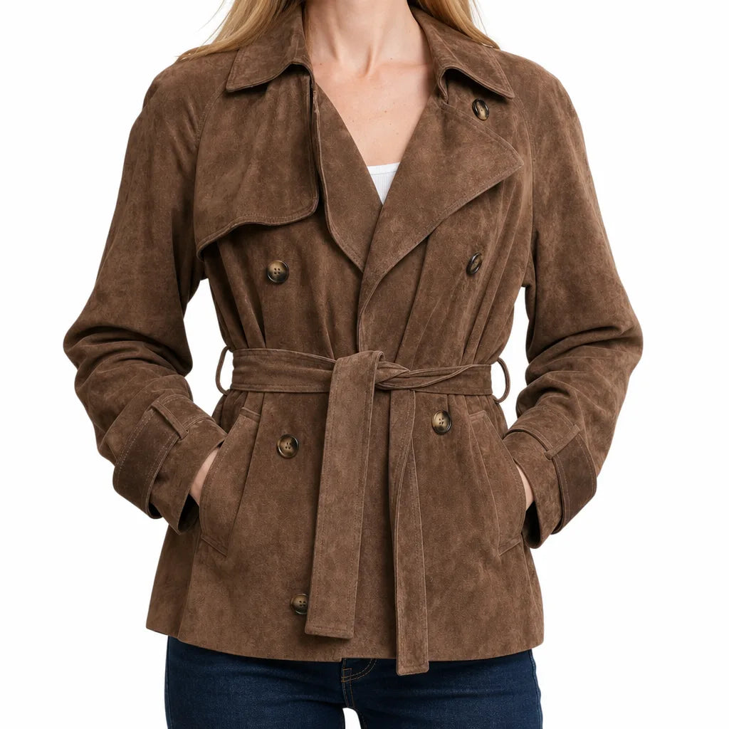 Rosalie | Women's Cropped Trench Coat