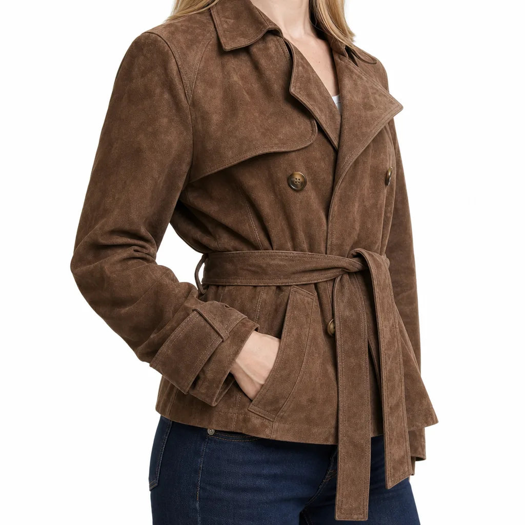Rosalie | Women's Cropped Trench Coat