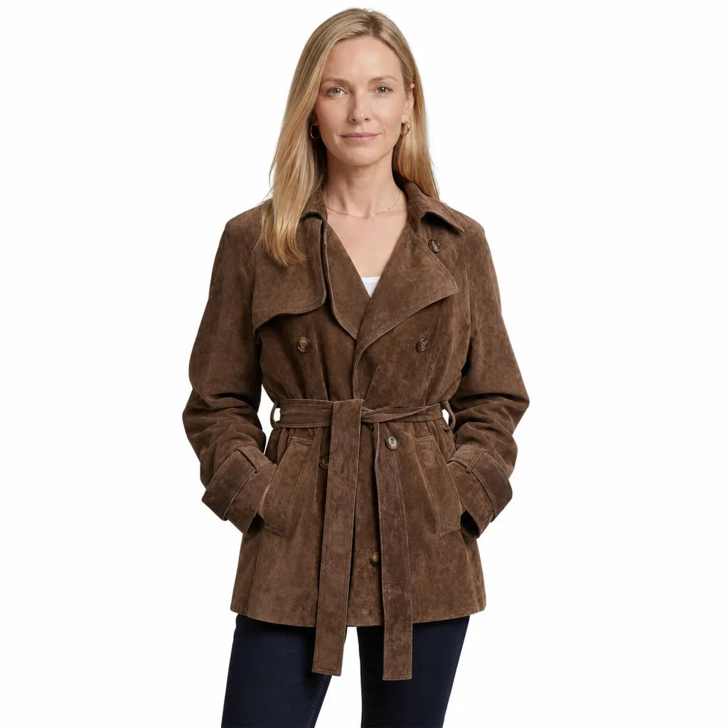 Rosalie | Women's Cropped Trench Coat