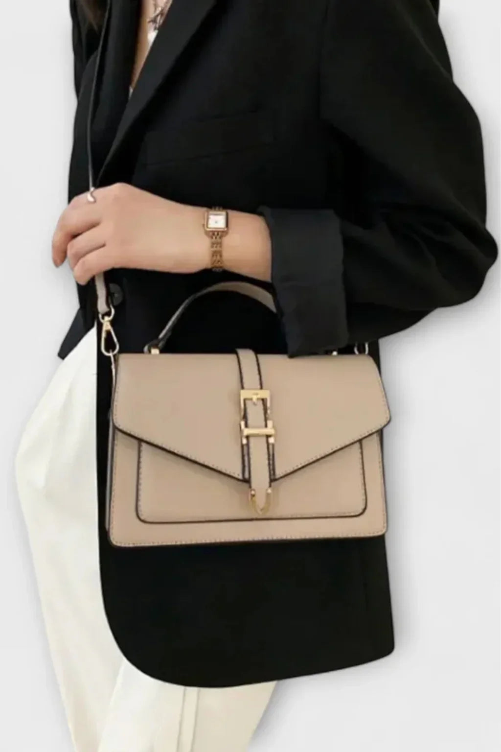 Rosalind | Women's Crossbody Shoulder Handbag with Buckle Flap