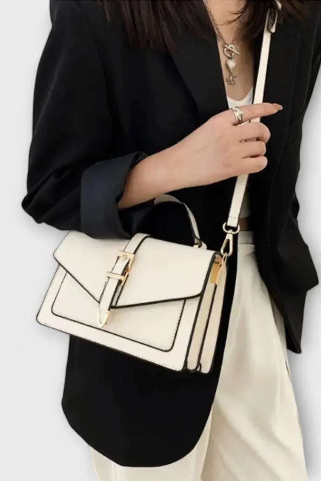 Rosalind | Women's Crossbody Shoulder Handbag with Buckle Flap