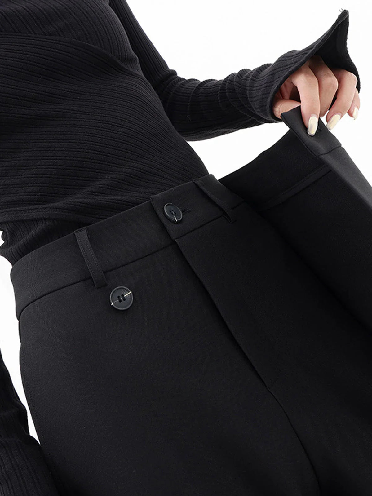 Rosalind | Women's High Waist Baggy Wide Leg Asymmetrical Pants