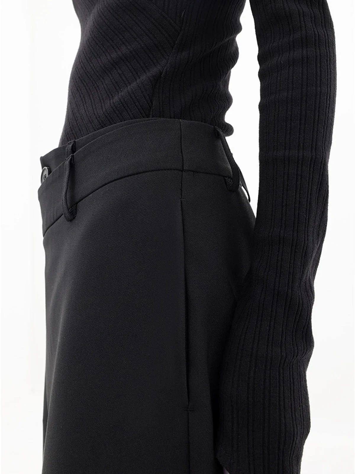 Rosalind | Women's High Waist Baggy Wide Leg Asymmetrical Pants
