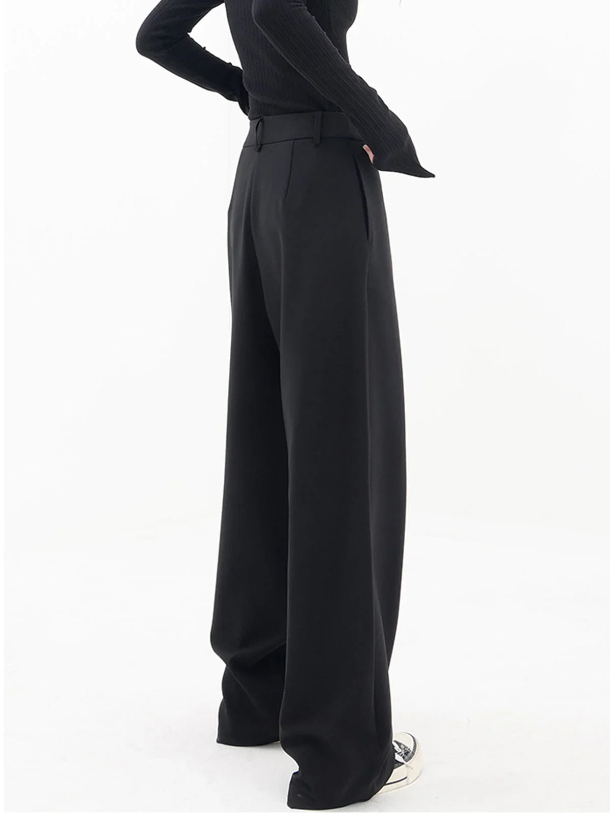 Rosalind | Women's High Waist Baggy Wide Leg Asymmetrical Pants
